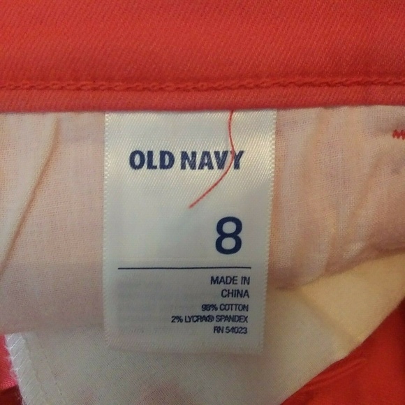Old Navy Rock Star Coral Skinny Jeans Sz 8 - Picture 4 of 4